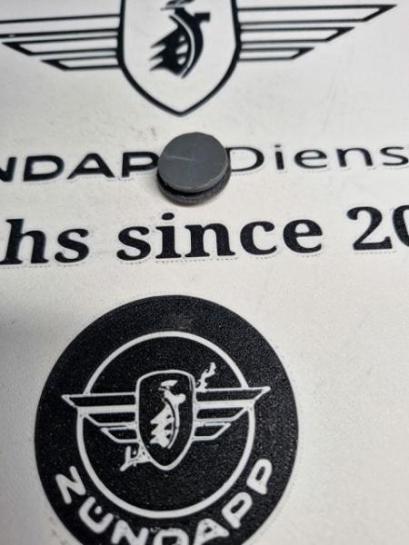 Zündapp Lampenmaske Gummi Stopfen ohne Loch 432-​12.120 TPU GRAU MATT